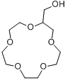 2-羟基甲基-15-冠醚-5;2-羟甲基-15-冠醚-5;15-冠醚-5-甲醇分子式结构图