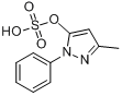 1-(4ˊ-磺酸基苯基)-3-甲基-5-吡唑酮分子式结构图