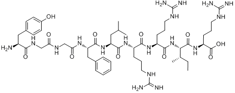 强啡肽1～9片段;强啡肽1～9片段;分子式结构图