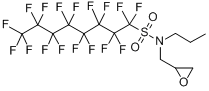 N-丙基-N-(2,3-环氧丙基)全氟辛基磺酰分子式结构图