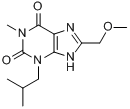 8-甲氧基甲基-3-异丁酰-1-甲基黄嘌呤分子式结构图