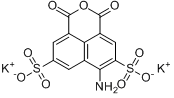 4-氨基-3,6-二磺基-1,8-萘醛酸酐二钾盐分子式结构图