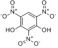 2,4,6-三硝基间苯二酚;2，4，6-三硝基间苯二酚，收敛酸;分子式结构图