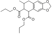 增效酯;6，7-亚甲二氧基-3-甲基-1，2，3，4-四氢萘-1，2-二甲酸二正丙酯(简称二正丙基顺丁烯二酸酯-异黄樟?分子式结构图