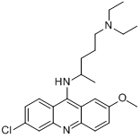 米帕林;阿的平;疟涤平;甲氯苯氯喹分子式结构图