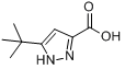 5-叔丁基-1H-吡唑-3-羧酸分子式结构图