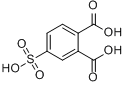 4-磺基邻苯二甲酸;4-磺酰水杨酸;4-磺基邻苯二甲酸分子式结构图