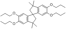 3,3,3,3-四甲基-5,5,6,6-四丙氧基-1,1-螺环二茚满分子式结构图