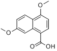 4,7-二甲氧基-1-萘酸分子式结构图