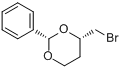 (2S,4S)-(+)-4-溴-2-苯基-1,3-二氧六环分子式结构图