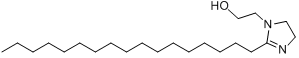 2-(2-十七烷基-2-咪唑啉-1-基)乙醇;2-(2-十七烷基-2-咪唑啉-1-基)乙醇;分子式结构图