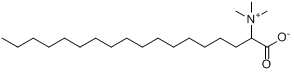 N,N,N-三甲基-ω-氨基十七烷酸内盐;N,N,N-三甲基-ω-氨基十七烷酸内盐;分子式结构图