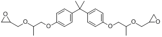 A-双酚丙氧杂酸二缩水甘油基醚分子式结构图