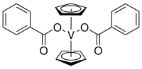 二(苯酸根)二(环戊基)钒(IV);二(苯酸根)二(环戊基)钒(IV)分子式结构图