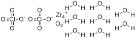 八水合二过氯酸氧化锆;二过氯酸氧化锆八水;二过氯酸氧化锆八水合物分子式结构图