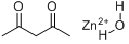 乙酰丙酮锌一水合物分子式结构图