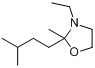 3-乙基-2-甲基-2-(3-甲基丁基)噁唑烷分子式结构图