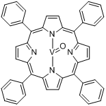 四苯基卟吩氧化钒;四苯基卟吩氧化钒;四苯基卟吩氧化钒(IV)分子式结构图