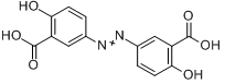 奥沙拉嗪;奥沙拉嗪;沙拉嗪;奥柳氮;奥沙拉秦;3,3'-偶氮双(6-羟基苯甲酸)分子式结构图