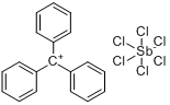 三苯基六氯锑酸碳;三苯基六氯锑酸碳;六氯锑酸三苯基碳嗡;三苯基六氯锑酸碳,99%分子式结构图