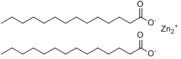 十四烷酸锌;十四烷酸锌盐;肉豆蔻酸锌分子式结构图
