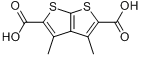 3,4-二甲基噻吩(2,3-b)噻吩-2,5-二羧酸分子式结构图