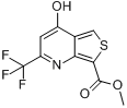 甲基4-羟基-6-(三氟甲基)噻吩[3,4-b]吡啶-1-羧化物分子式结构图