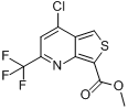 4-氯-6-(三氟甲基)噻吩并[3,4-b]吡啶-5-羧酸甲酯分子式结构图