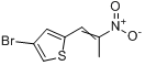 4-溴-2-(2-硝基-1-丙烯基)噻吩分子式结构图