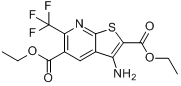 3-氨基-6-(三氯甲基)噻吩[2,3-b]吡啶-2 ,5-二羧酸二乙酯分子式结构图