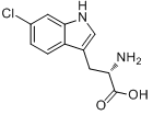 6-氯-DL-色氨酸分子式结构图