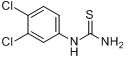 1-(3,4-二氯苯基)-2-硫脲;3,4-二氯苯(基)硫脲分子式结构图