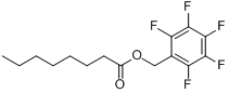 五氟苄基正辛酸酯分子式结构图