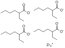 2-乙基己酸锆(IV)分子式结构图