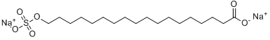 十八烷磺氧酯钠盐英文名称：Octadecanoicacid,(sulfooxy)-,sodiumsalt;十八烷磺氧酯钠盐分子式结构图