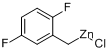 2,5-二氟苄基氯化锌分子式结构图