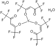 六氟乙酰丙酮酸钇二水分子式结构图
