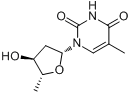 5-脱氧胸苷分子式结构图