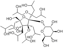 八(2-羟丙基)蔗糖分子式结构图