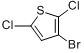 3-溴-2,5-二氯噻吩;3-溴-2,5-二氯噻酚分子式结构图