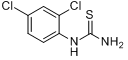 2,4-二氯苯(基)硫脲分子式结构图