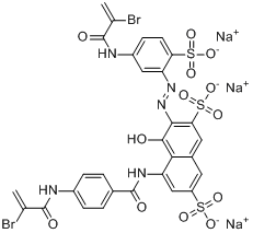 毛用活性红PW-G;反应红W-2B分子式结构图