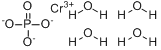 四水合磷酸铬(III)分子式结构图