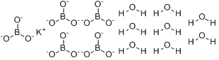 五硼酸钾八水合物;八水合五硼酸钾;五硼酸钾八水合物分子式结构图