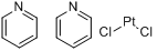 顺-二氯双(吡啶基)铂(II)分子式结构图