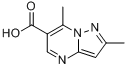 2,7-二甲基吡唑(1,5-a)嘧啶-6-羧酸分子式结构图