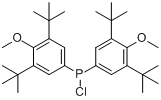 二(3,5-二叔丁基-4-甲氧基苯基)氯化膦分子式结构图