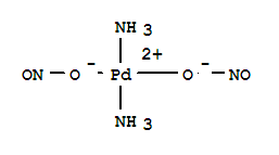 二氨二亚硝酸钯溶液分子式结构图