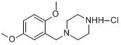 1-(2,5-二甲氧基苄基)哌嗪盐酸盐分子式结构图