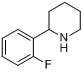 2-(2-氟苯基)哌啶分子式结构图